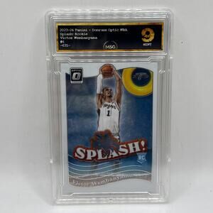 2023 Panini Donruss Optic Victor Wembanyama Splash Rookie #6 Spurs Wemby Graded